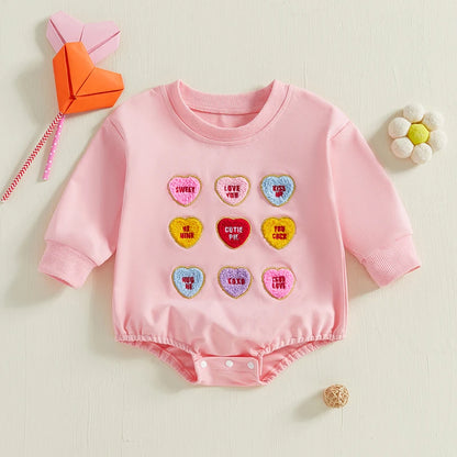 sweetheart candy onesie