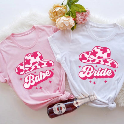 cowgirl bachelorette t-shirts