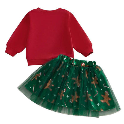 gingerbread cookie kids outfit - basil boutique