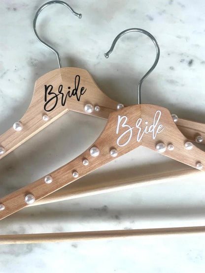 bride pearl wedding hanger