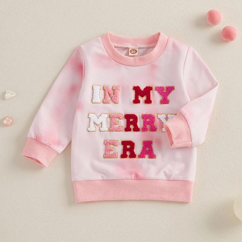 in my merry era kids crew sweatshirt - basil boutique