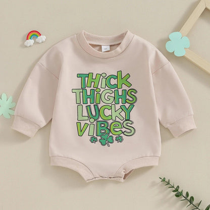 thick thighs lucky vibes onesies - basil boutique