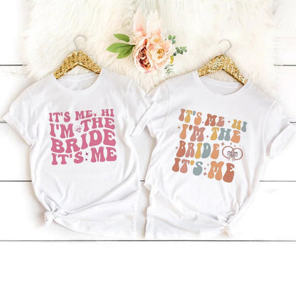 it's me, hi, i'm the bride it's me t-shirts - basil boutique