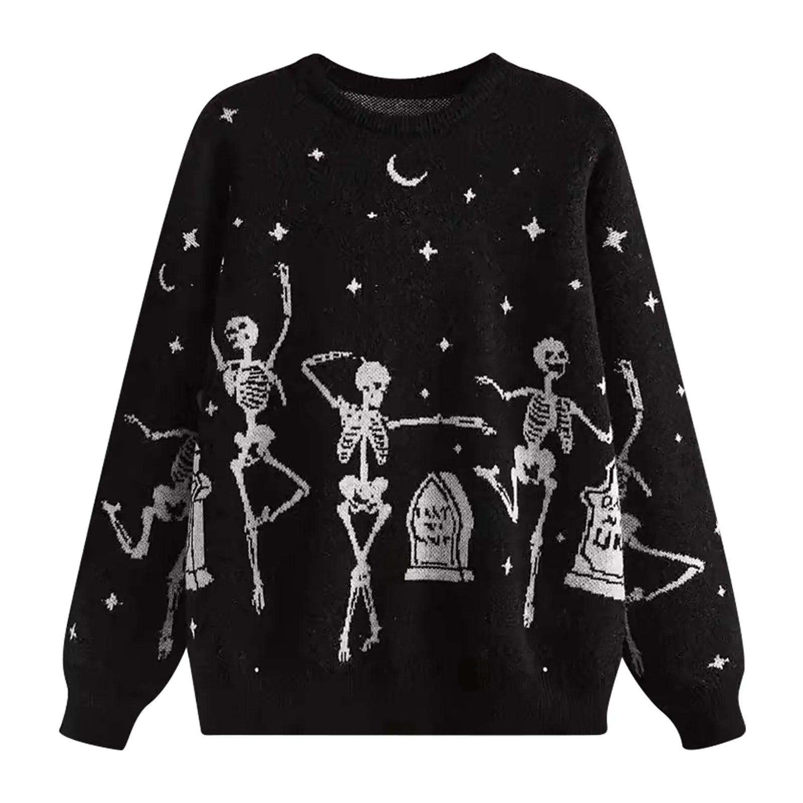 graveyard knit crew sweater - basil boutique