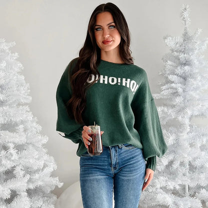 merry christmas knit sweater