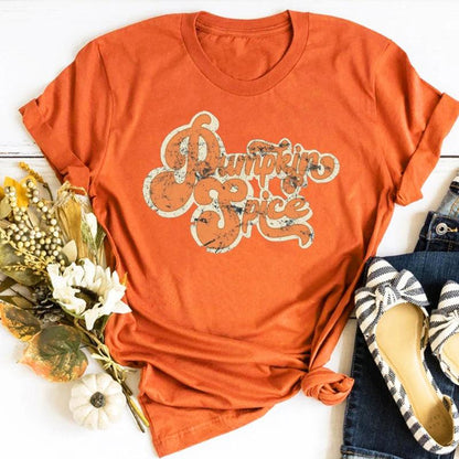 pumpkin spice t-shirt - basil boutique