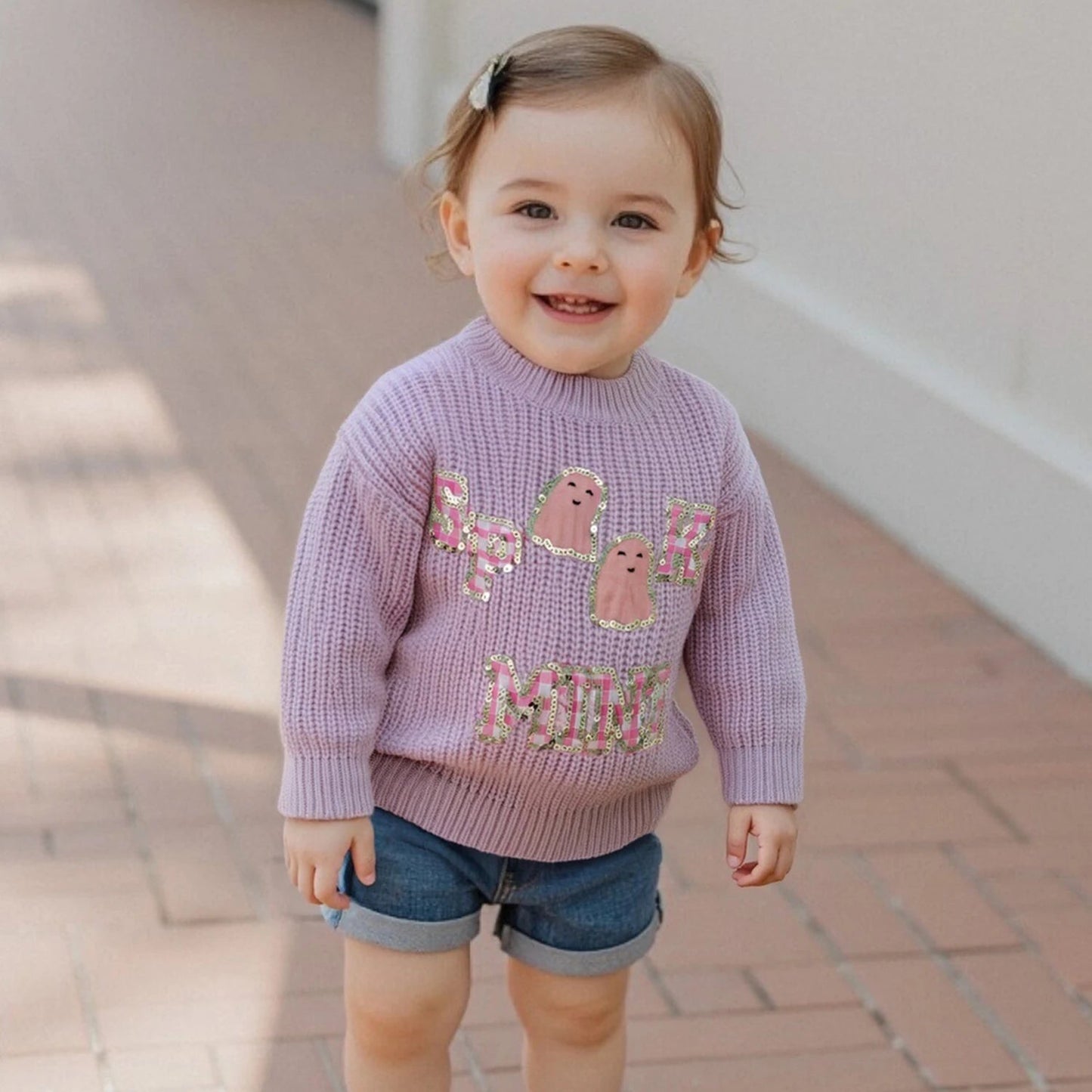 spooky mini kids crew sweater