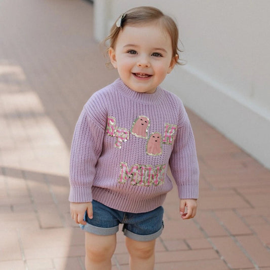 spooky mini kids crew sweater