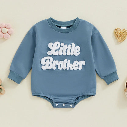 little brother + sister retro onesies