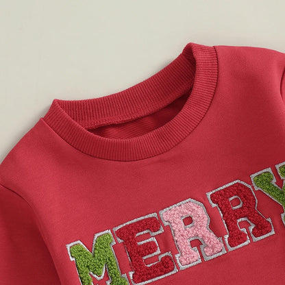 mama + mini merry matching crew sweatshirts