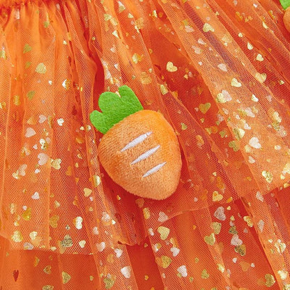 carrot sparkle kids dress