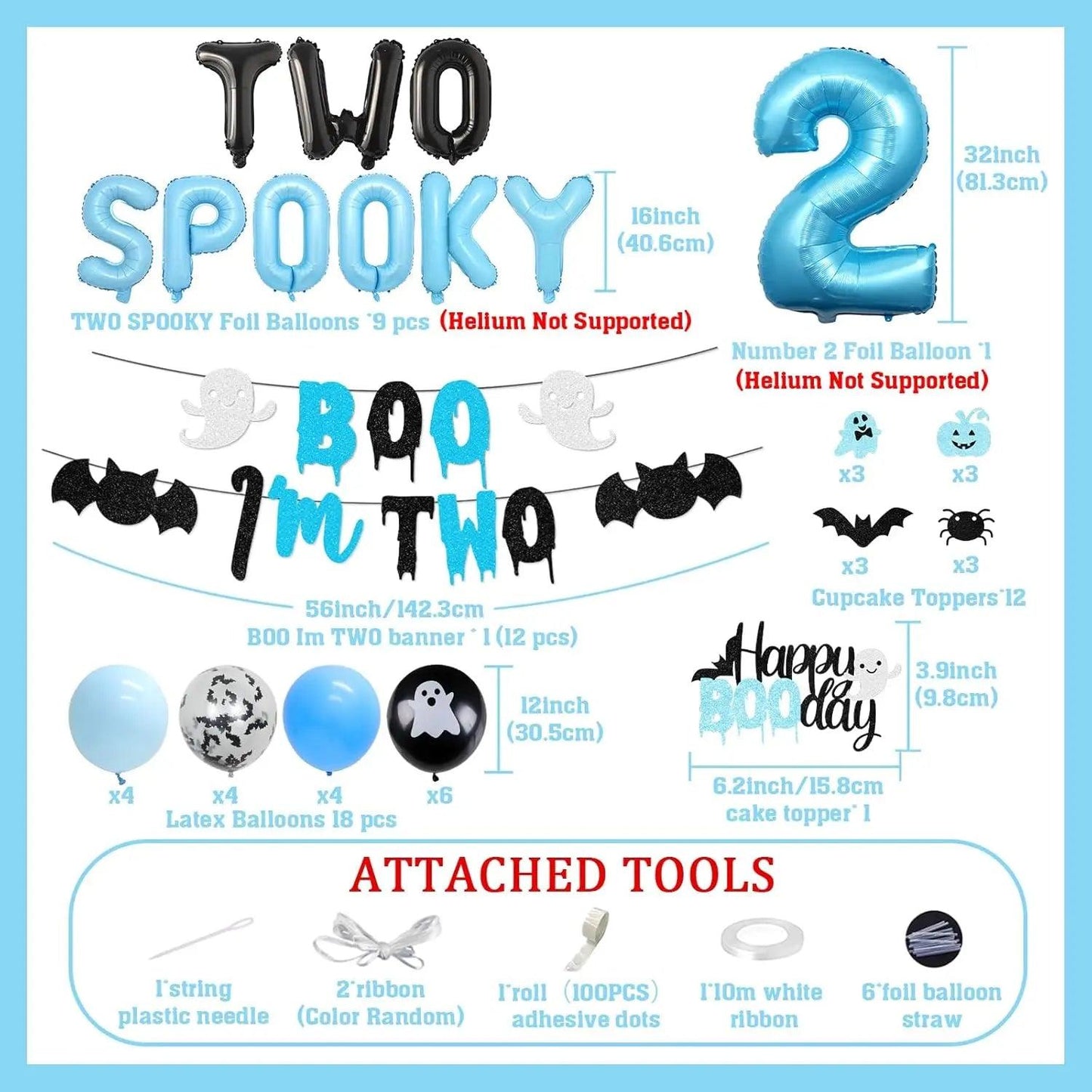 two spooky decoration set