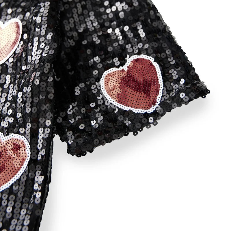 love is all around sequin top