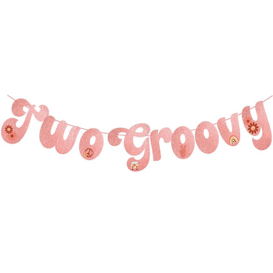 two groovy birthday banners - basil boutique