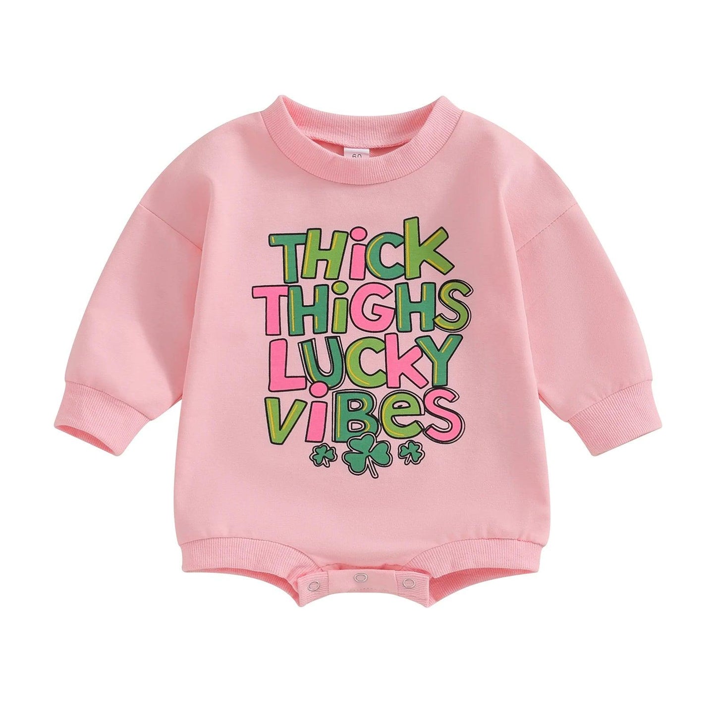 thick thighs lucky vibes onesies - basil boutique