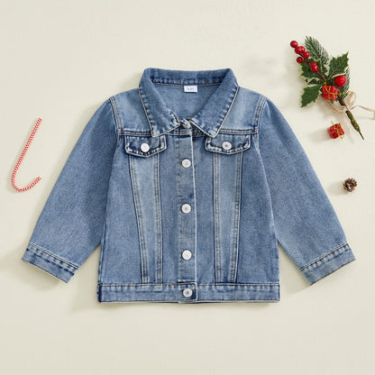 santa baby kids denim jacket