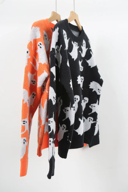 ghostly cute crew sweater