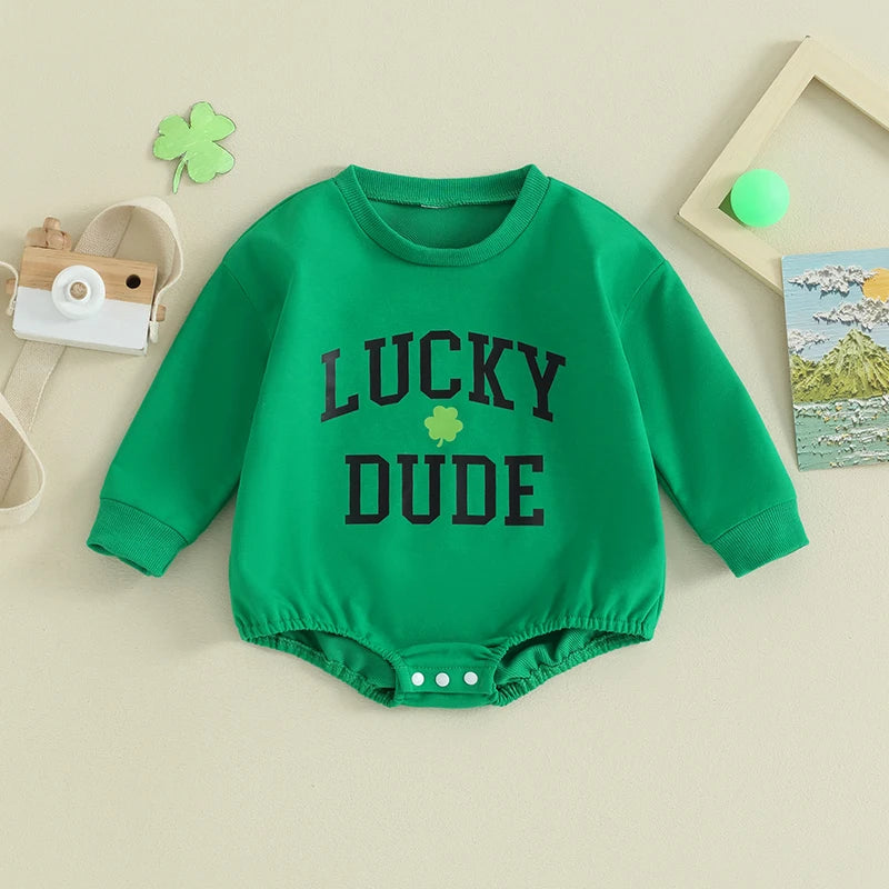 lucky dude + mama matching crew sweatshirts - basil boutique