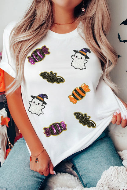 halloween spirit sequin tops