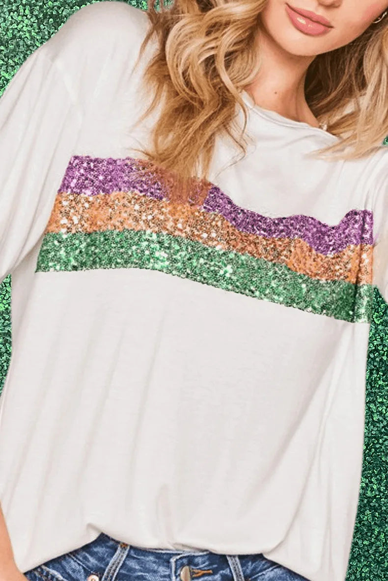 carnival sequin top