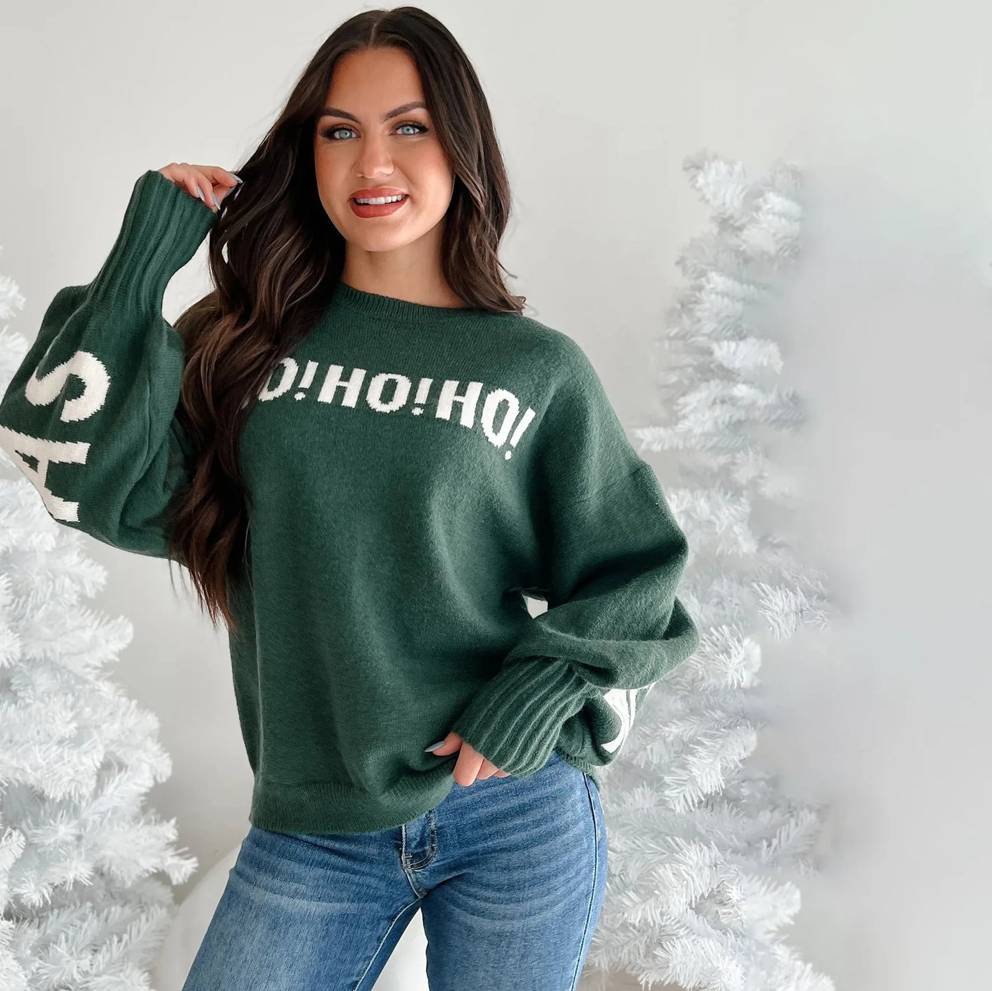 merry christmas knit sweater