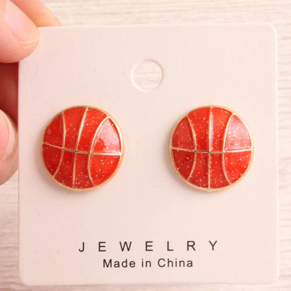 i love sports stud earrings - basil boutique