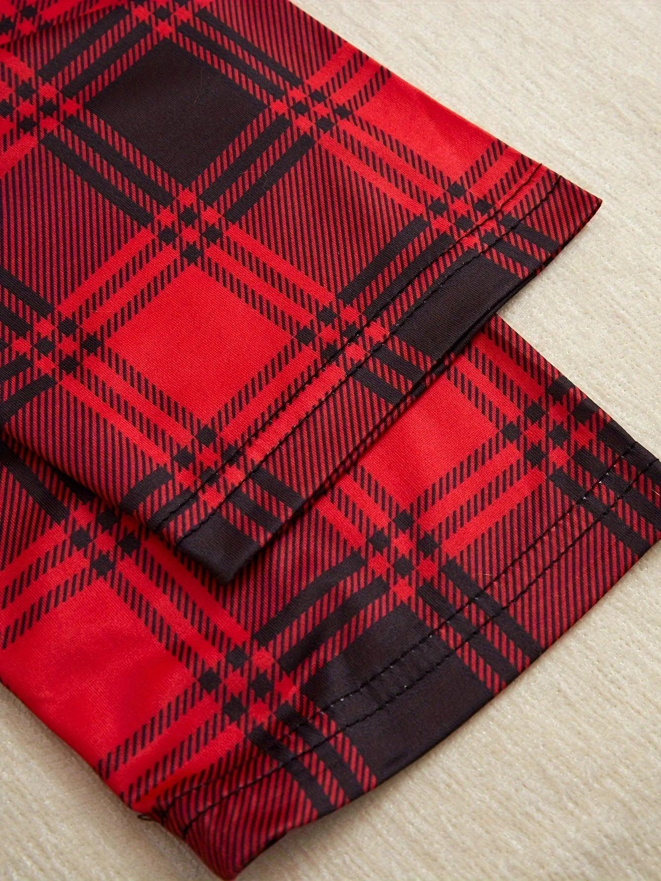 traditional plaid holiday pajamas - basil boutique