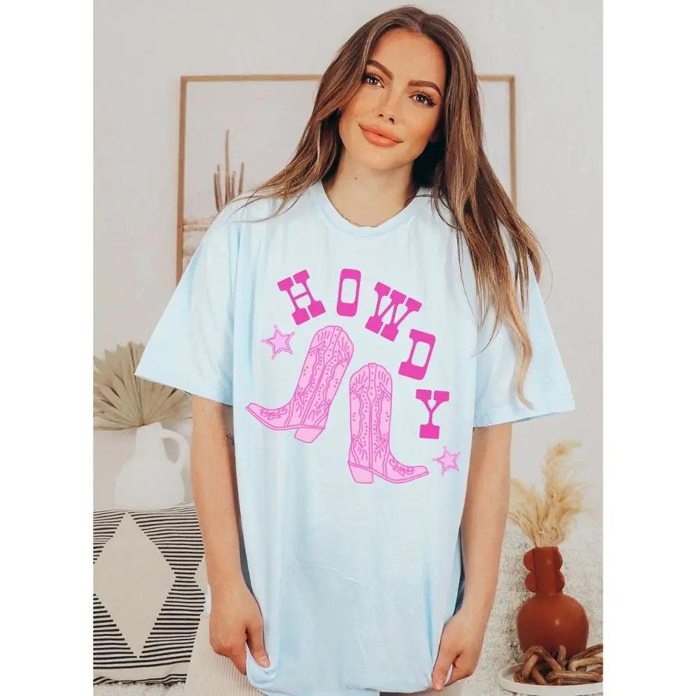 howdy cowgirl t-shirt - basil boutique