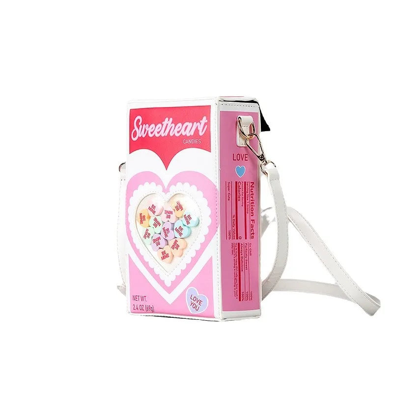 sweethearts candy crossbody bag