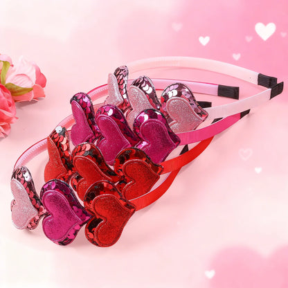 sweet heart glitter headband