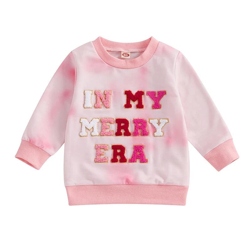 in my merry era kids crew sweatshirt - basil boutique