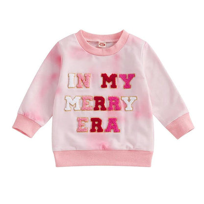 in my merry era kids crew sweatshirt - basil boutique