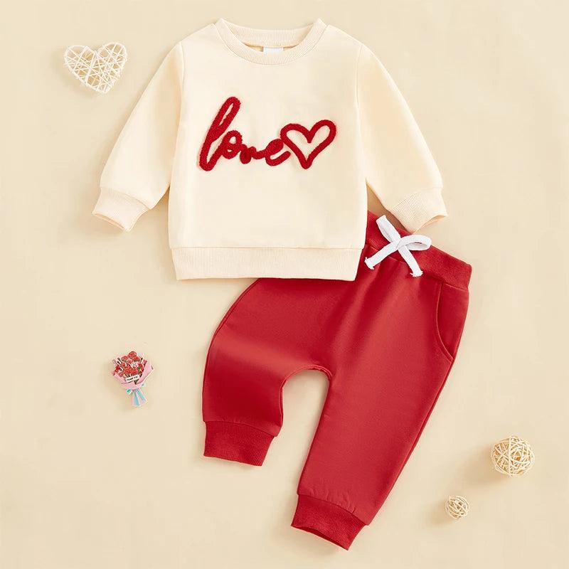 love valentine's kids outfit