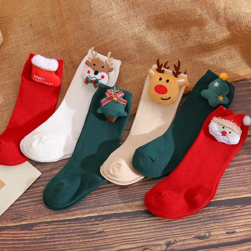 holiday kids socks - basil boutique