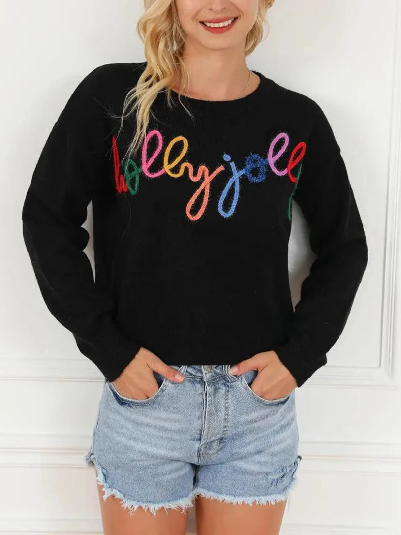 holly jolly crew sweater