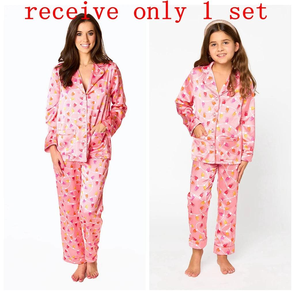 mama + mini holiday matching pajamas - basil boutique