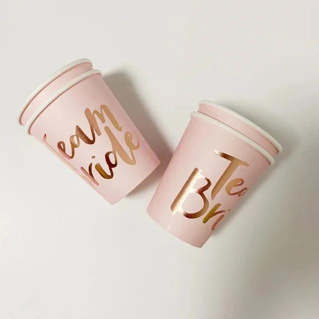 rose gold team bride drinkware - basil boutique