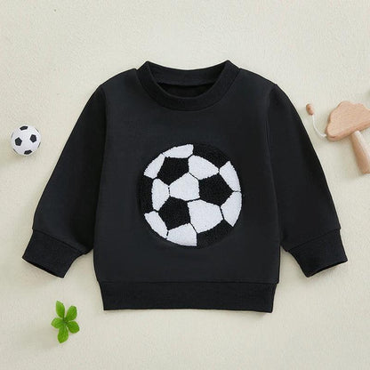 soccer ball kids crew sweatshirt