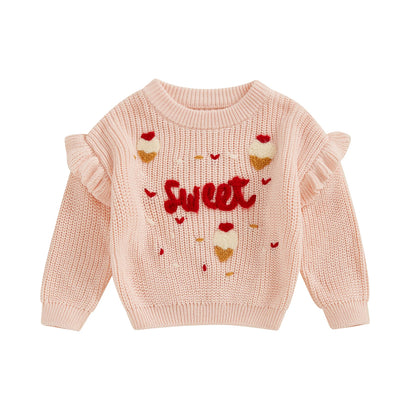 sweet knit kids crew sweater