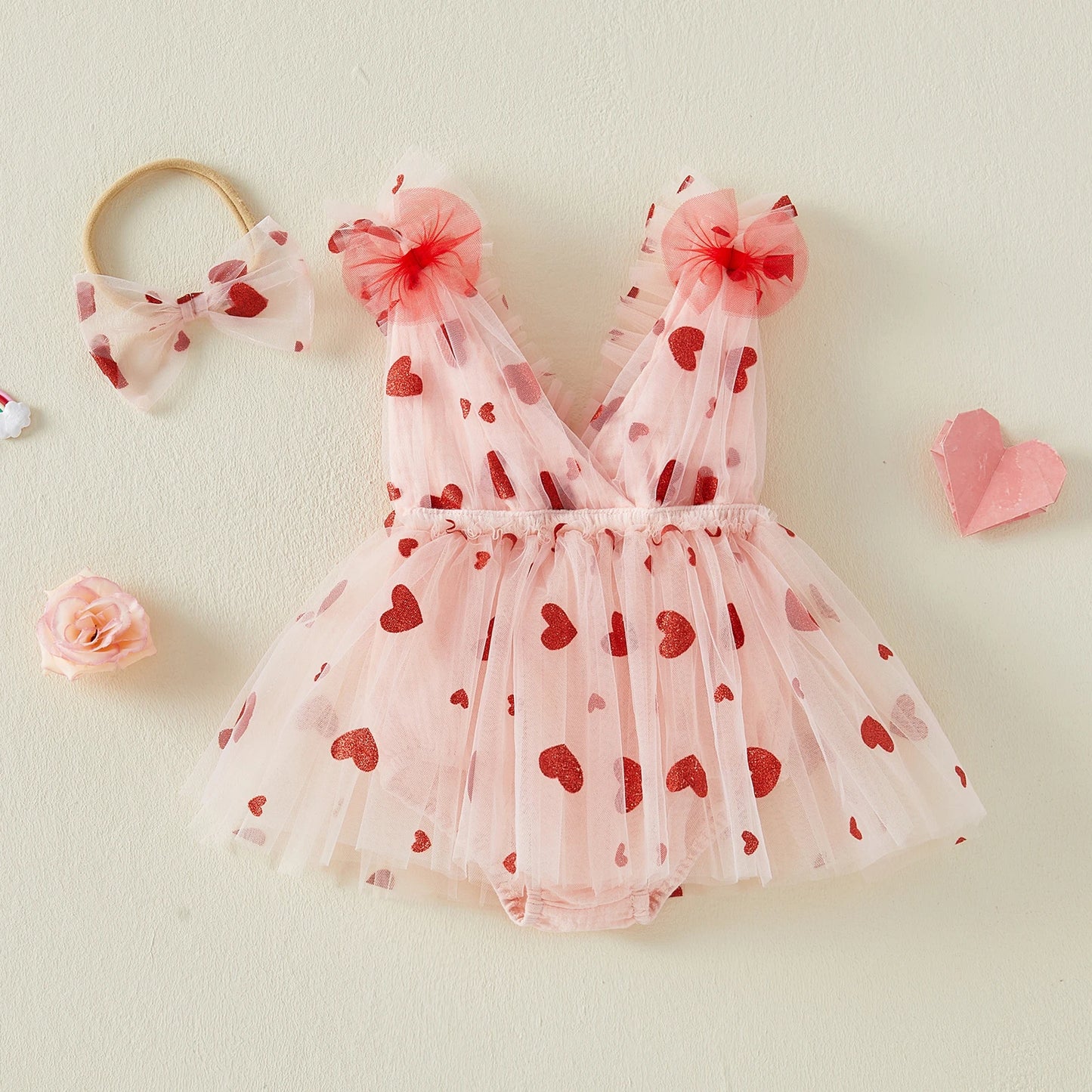 heart tulle onesie