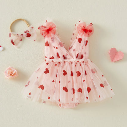 heart tulle onesie