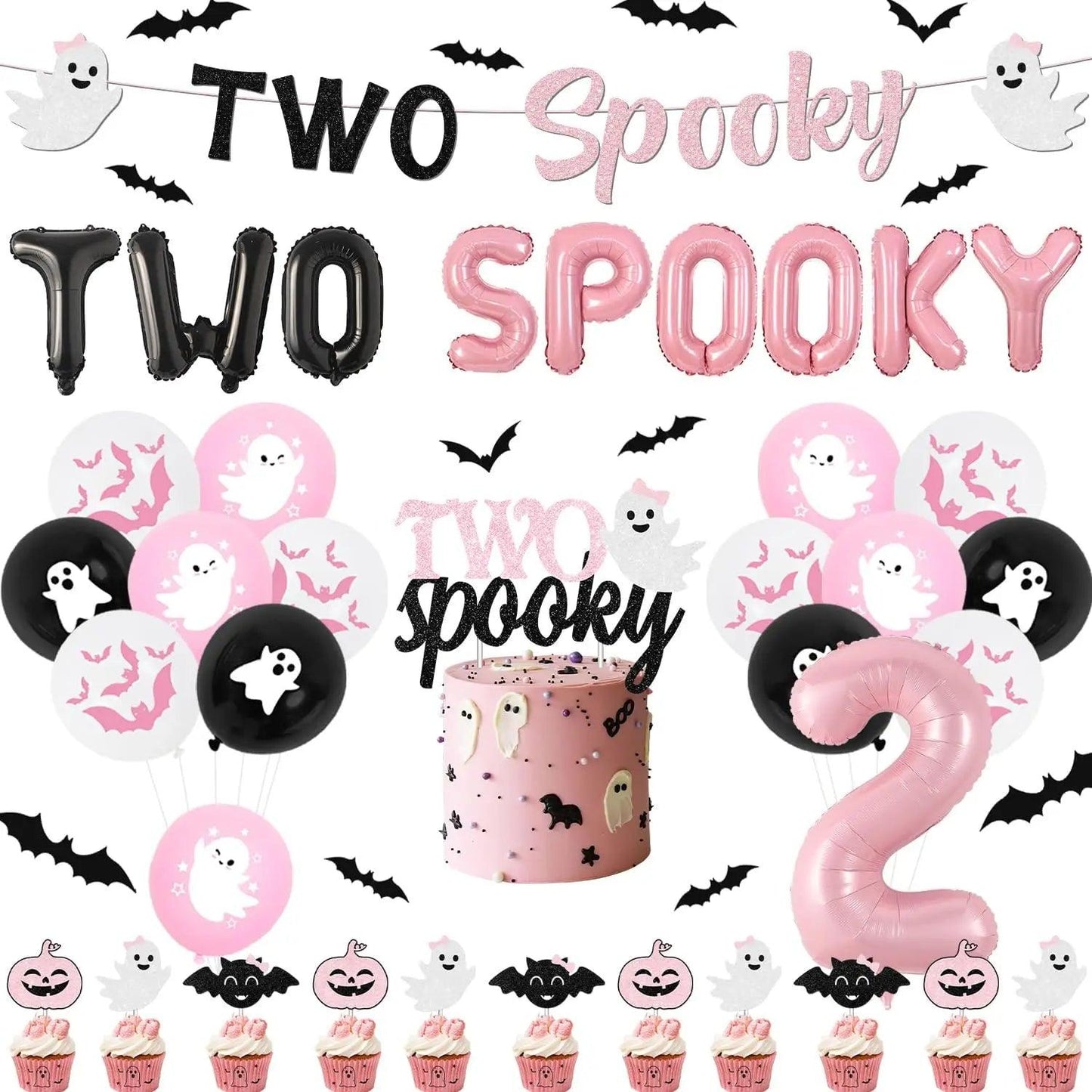 two spooky decoration set