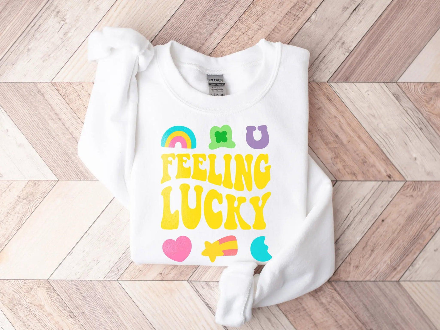 feeling lucky long sleeve t-shirt - basil boutique