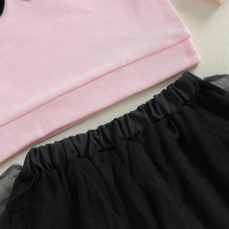 boo tulle kids outfit - basil boutique