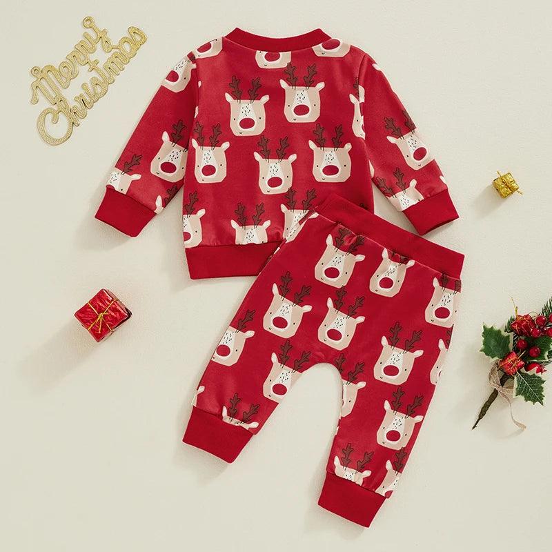 reindeer kids outfit - basil boutique