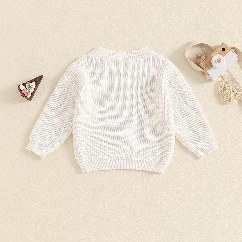 lil bro star knit kids sweater - basil boutique