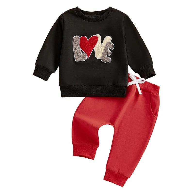 love valentine's kids outfit