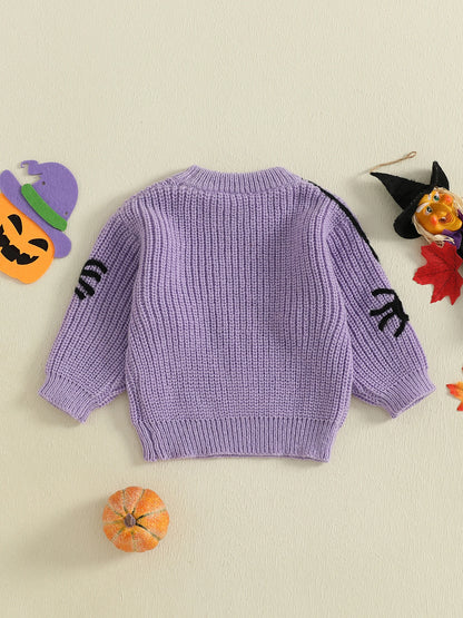 halloween knit kids crew sweaters