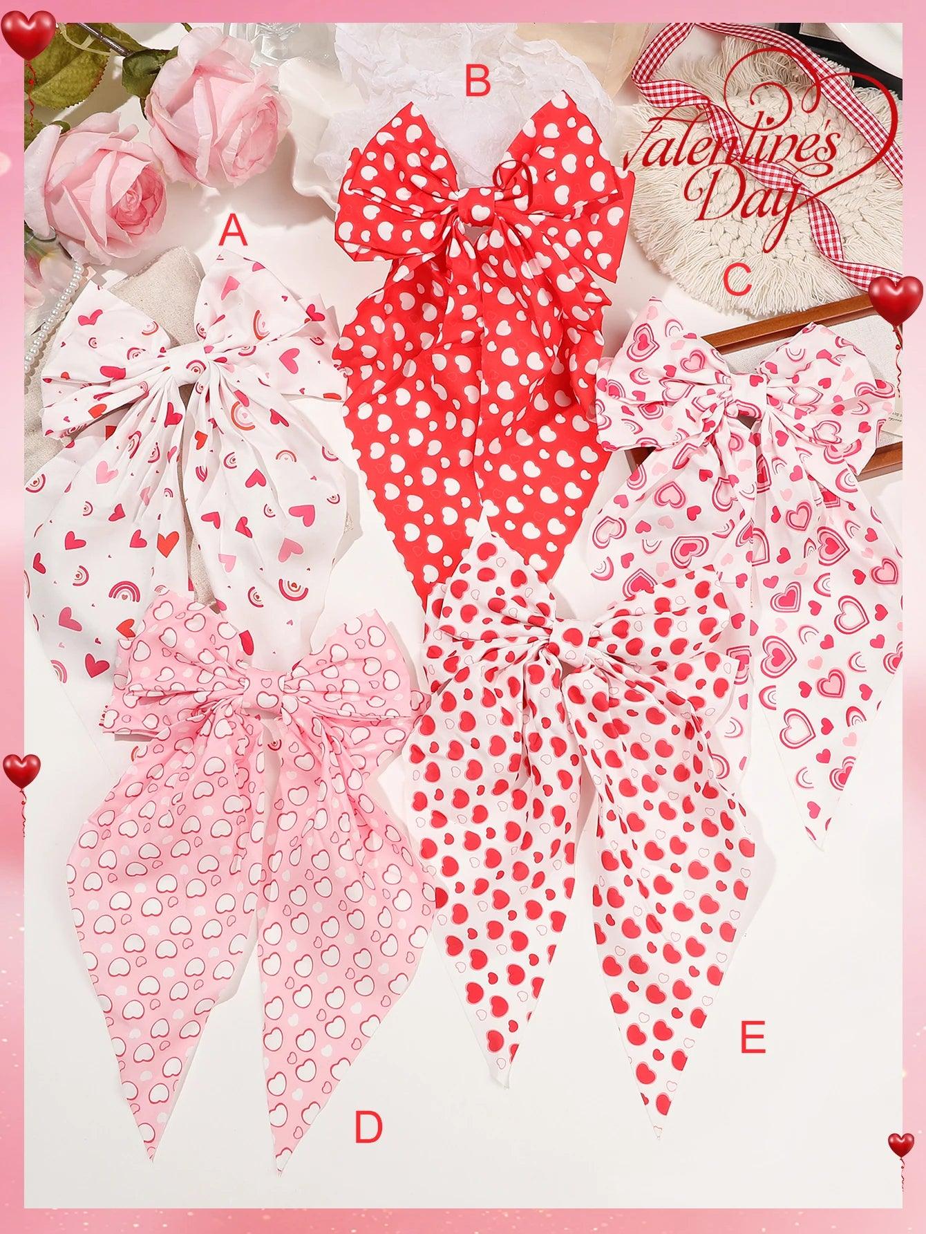 valentine’s day long tail bows