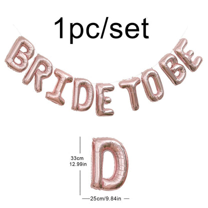 bride-to-be uppercase balloon banner - basil boutique